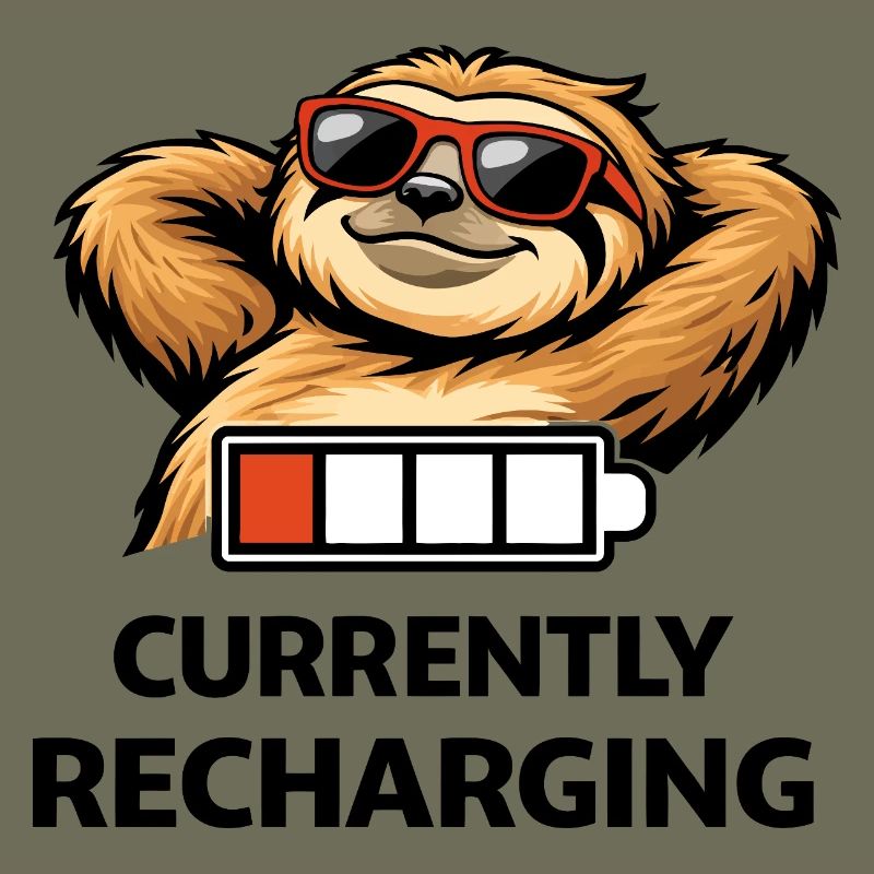 Sloth Chill Battery Tee
