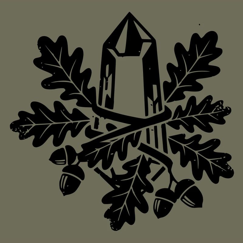 Crystal Oak Leaf Magic Forest