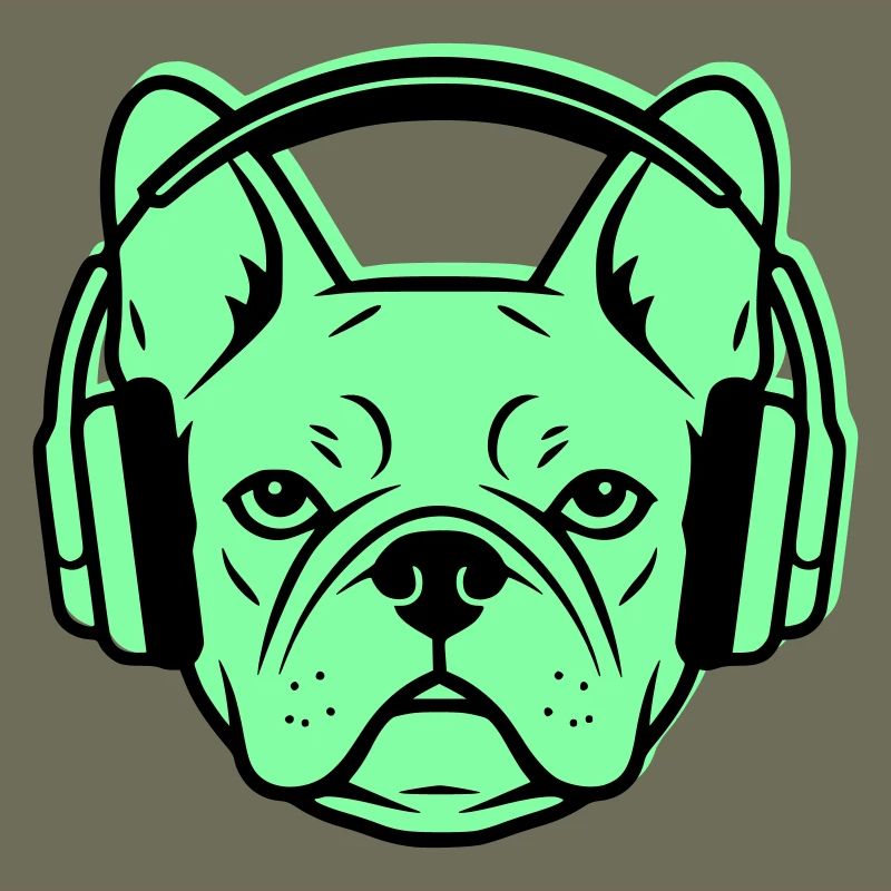 Frenchie DJ Kopfhörer Musik