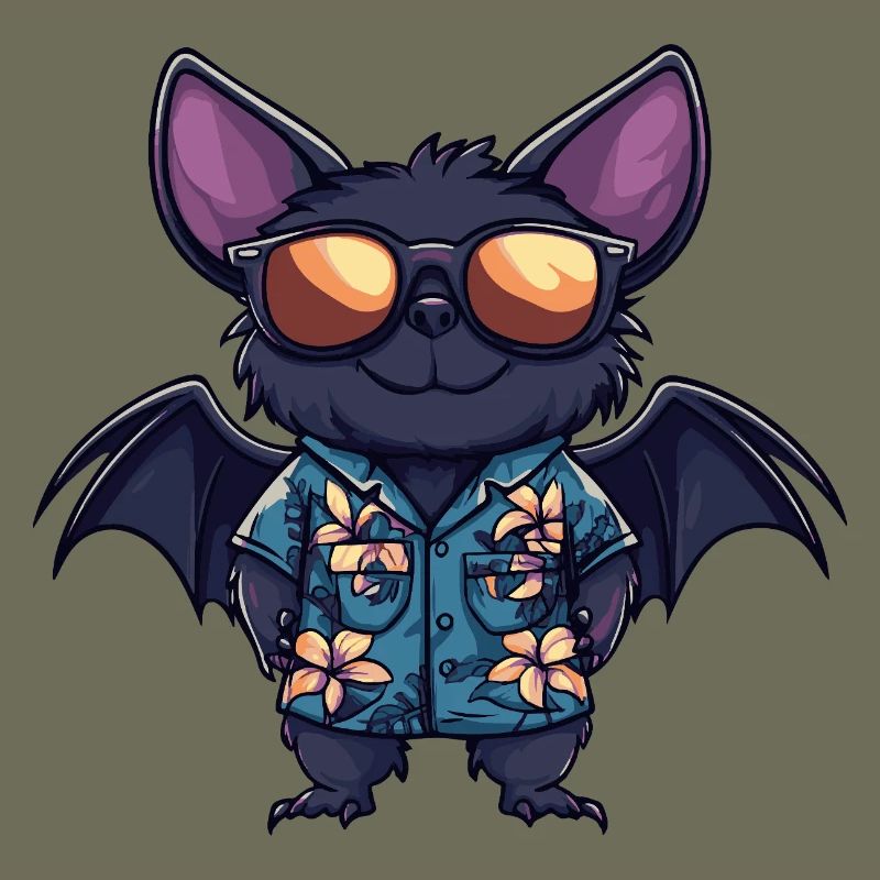Fledermaus Comic Urlaub