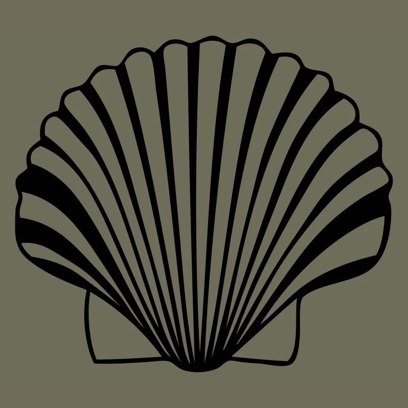great scallop shell shell of the Compostela paths