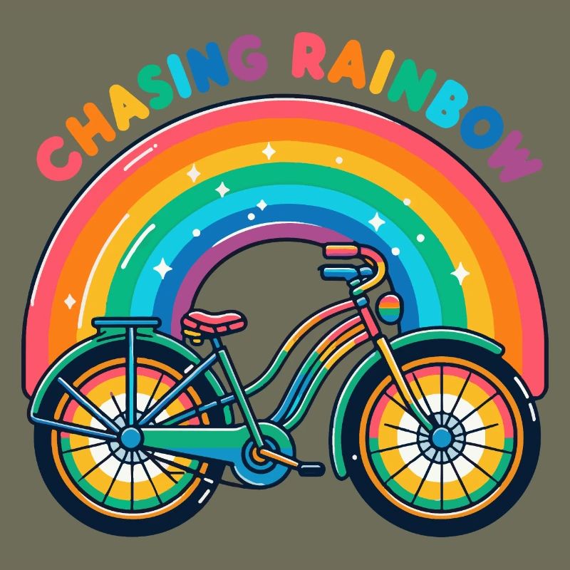 Conception de vélo Chasing Rainbow