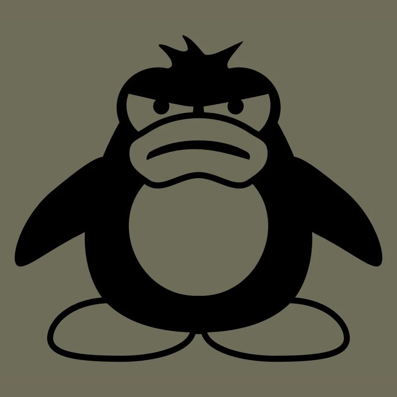Penguin Angry Unhappy Bad Mood