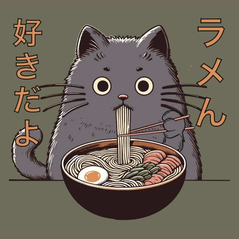 Mon chat vole mes ramen (Ramen Katze)
