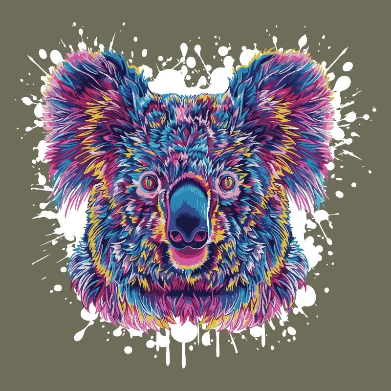 Koala Farbklecks