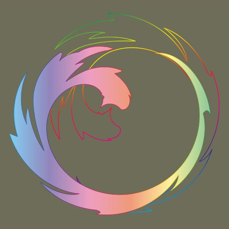 Roue chromatique créative comme cadre de design dynamique