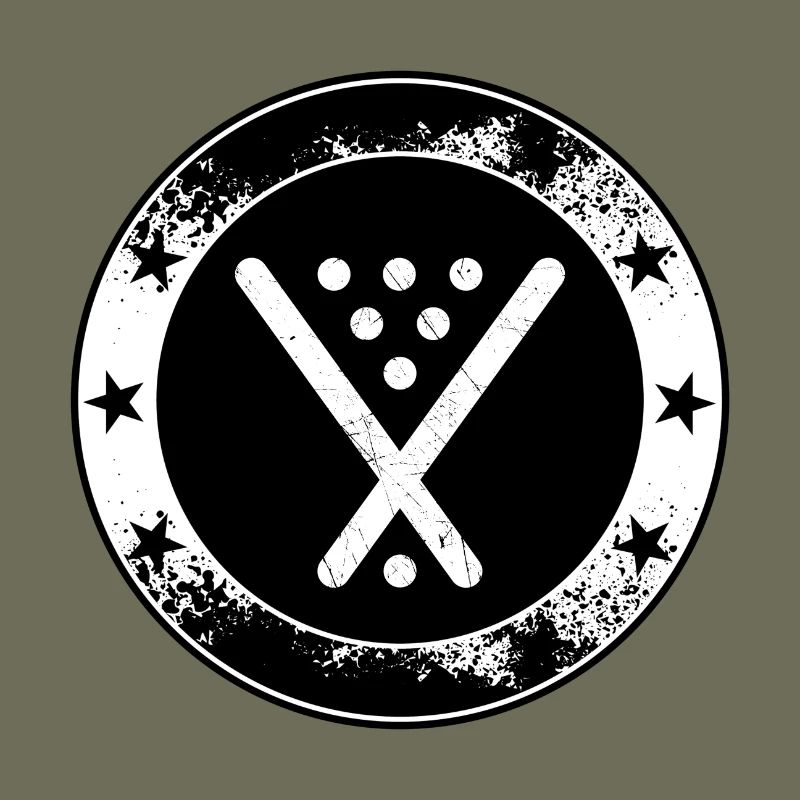Billard emblème - symbole Cue Snooker