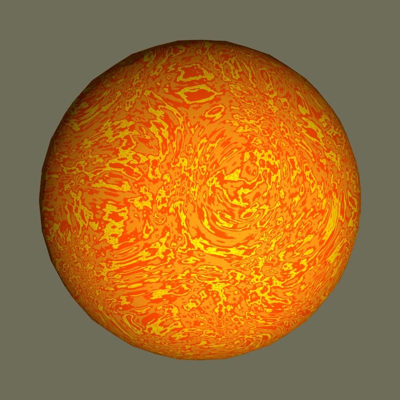 Fire planet sun