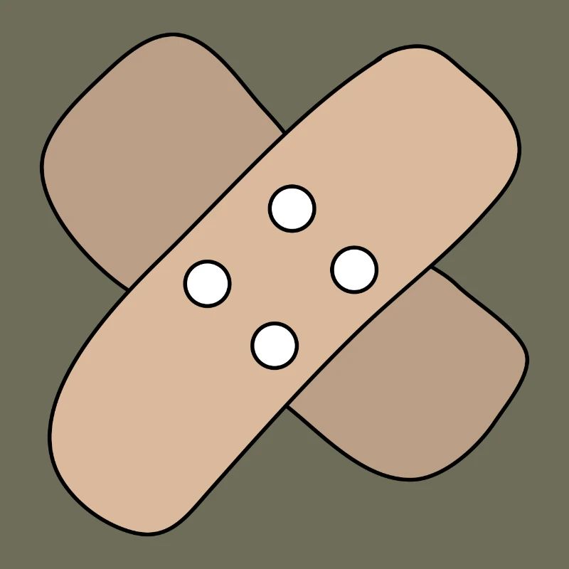 Patch, blessure, blessure, guérison, idée cadeau