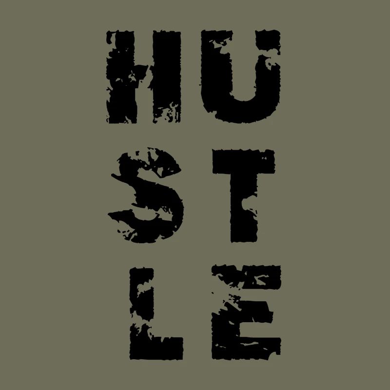 Vintage HUSTLE work worker hustler gift
