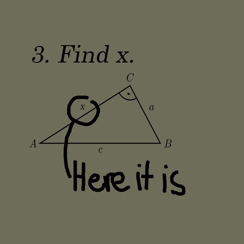 Finde X Mathe Design Lehrer Schüler Geschenkidee