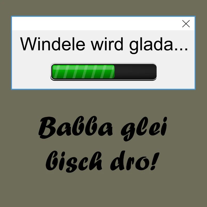 Diaper becomes glada ...