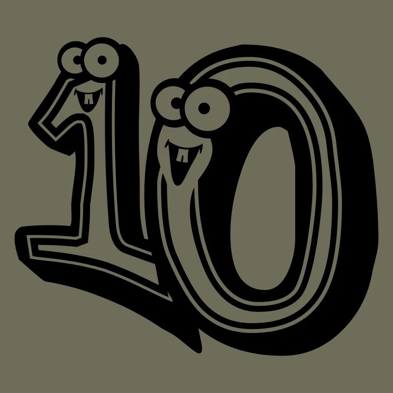 conception 3d du dessin animé comique 10-dix