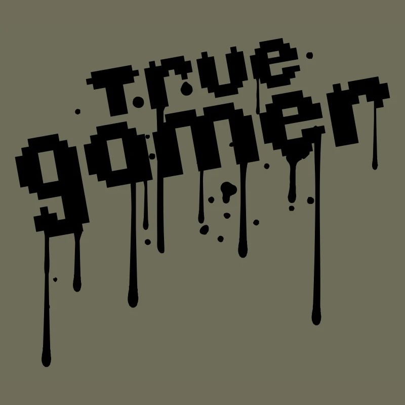 pixel true gamer 8 bit retro old font text blood d