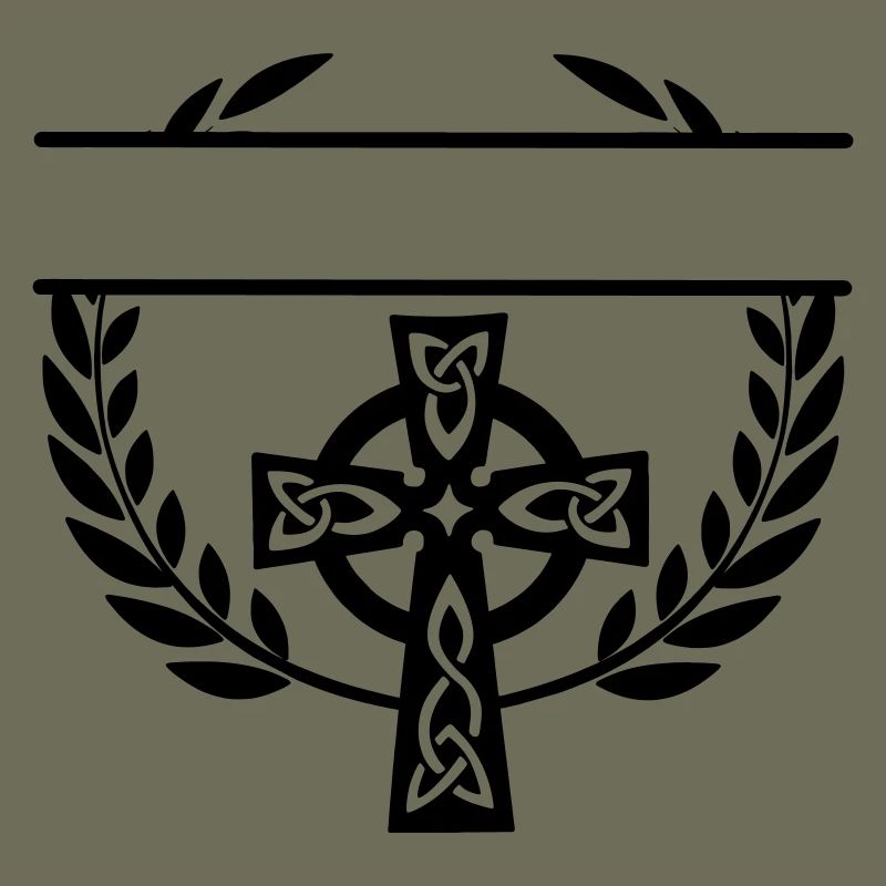 Monogramme croisé celtique