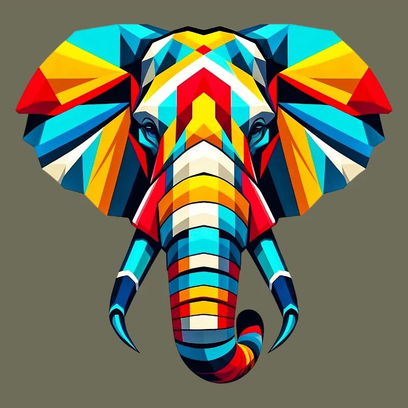 Éléphant Pop Art
