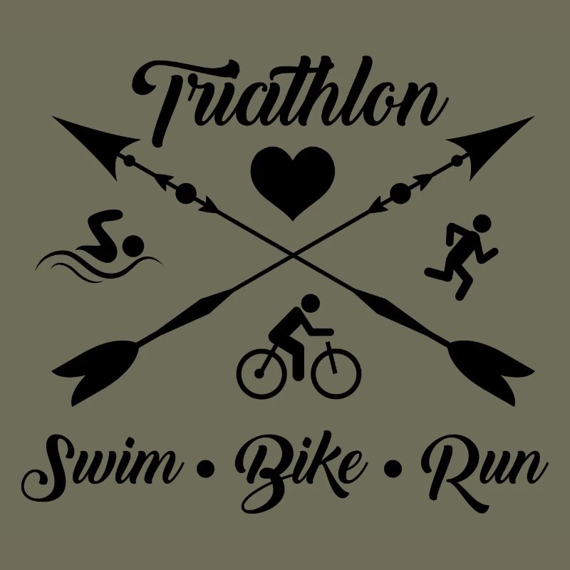 Triathlon Course à pied Natation Cyclisme
