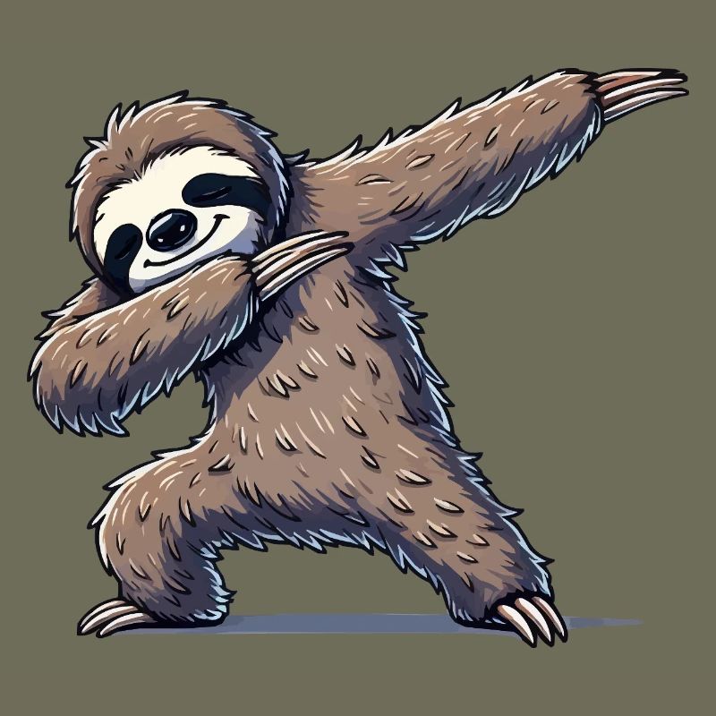 Faultier Dabbing