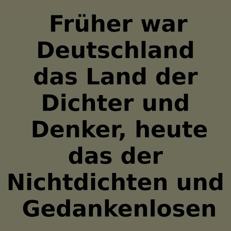 Dichter und Denker?