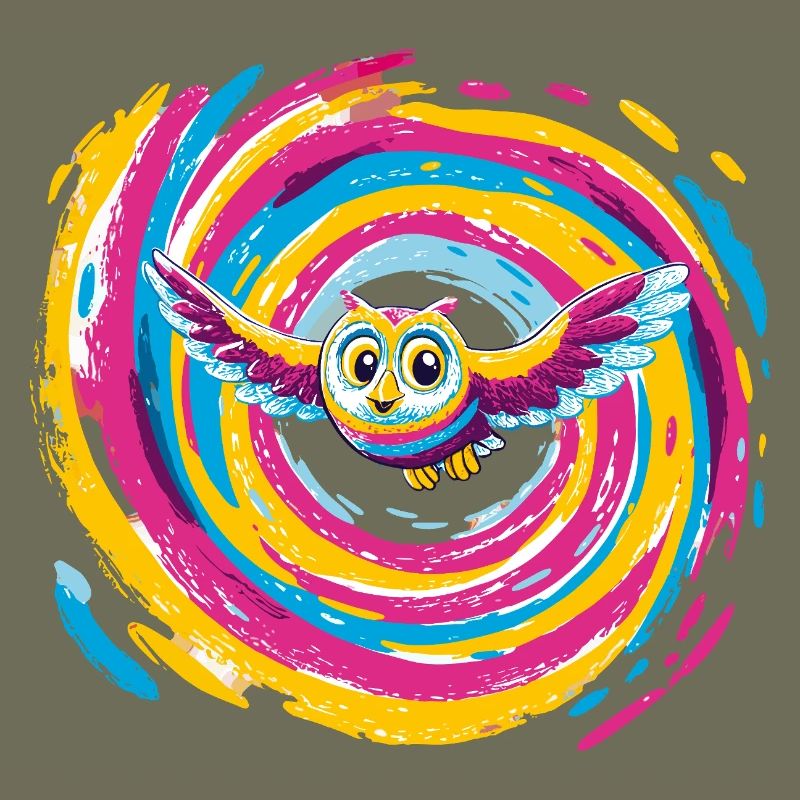 Bunte Eulenspirale
