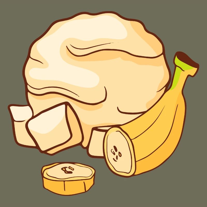 Bananen Eis Speiseeis Eiskrem Eiscreme Kugeleis