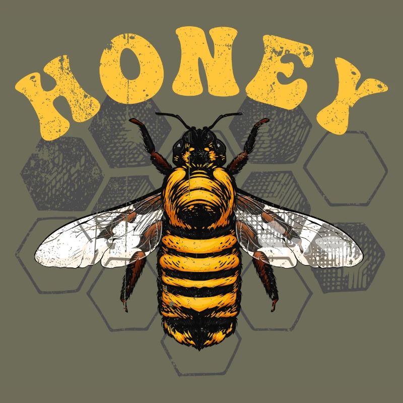 Honey Bee on Hex Grid