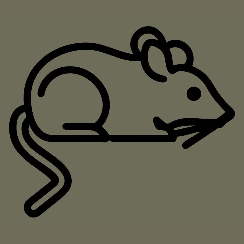 Icône de souris - Conception simple de contour noir