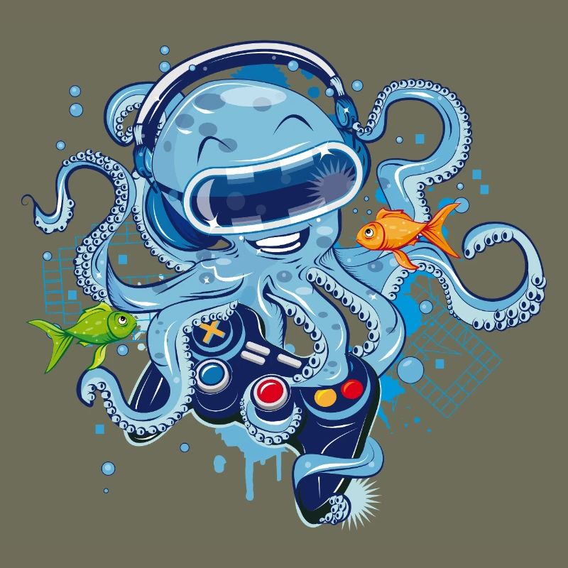 Gaming Oktopus mit Controller
