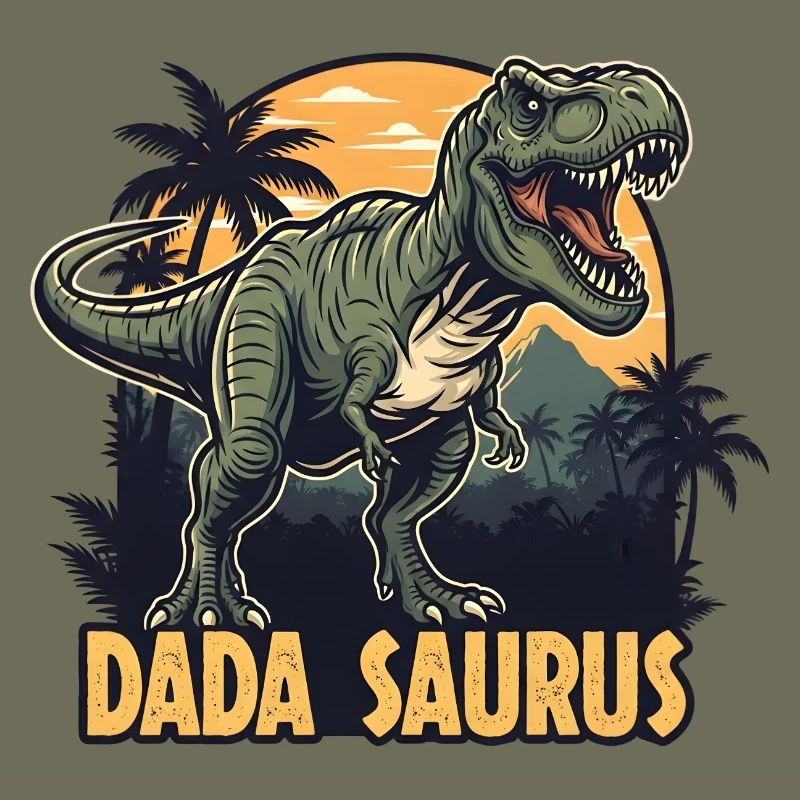 Dada Saurus T-Rex Illustration