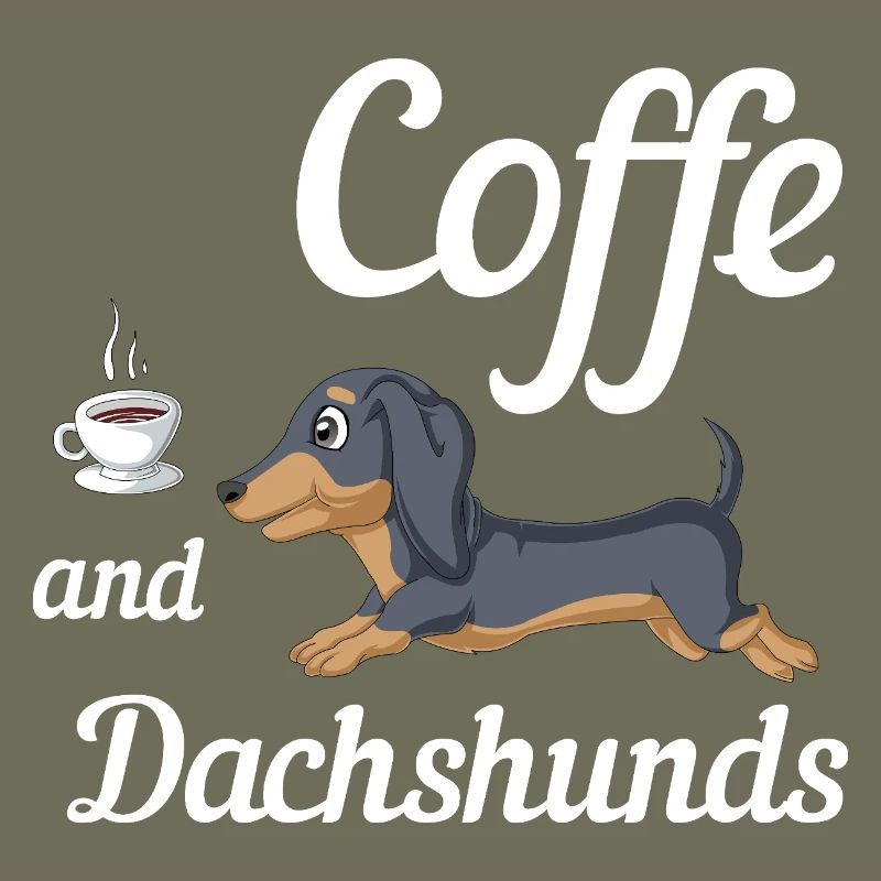 Coffee And Dachshunds Tee