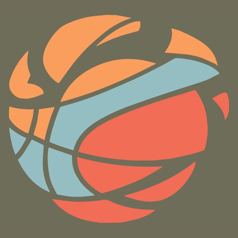 Abstrakter Basketball-Burst