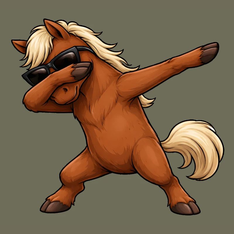 Dabbing Pferd