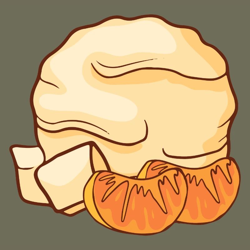 Mandarinen Eis Speiseeis Eiskrem Eiscreme Kugeleis