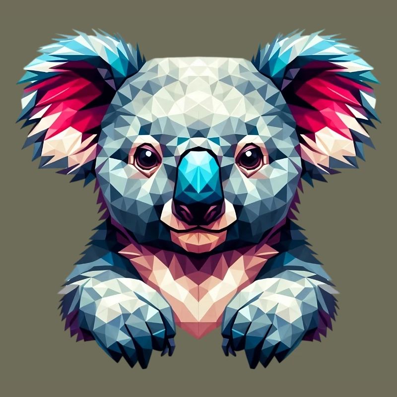 Polygonaler Koala