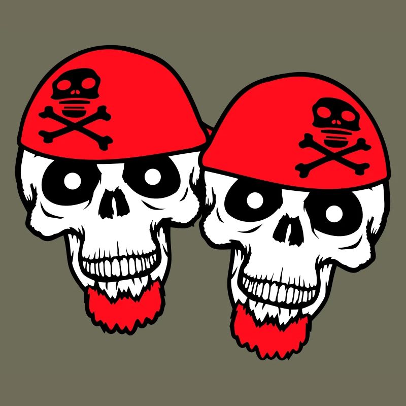 2 Crâne de pirate Squelette Crâne Équipe d’Halloween