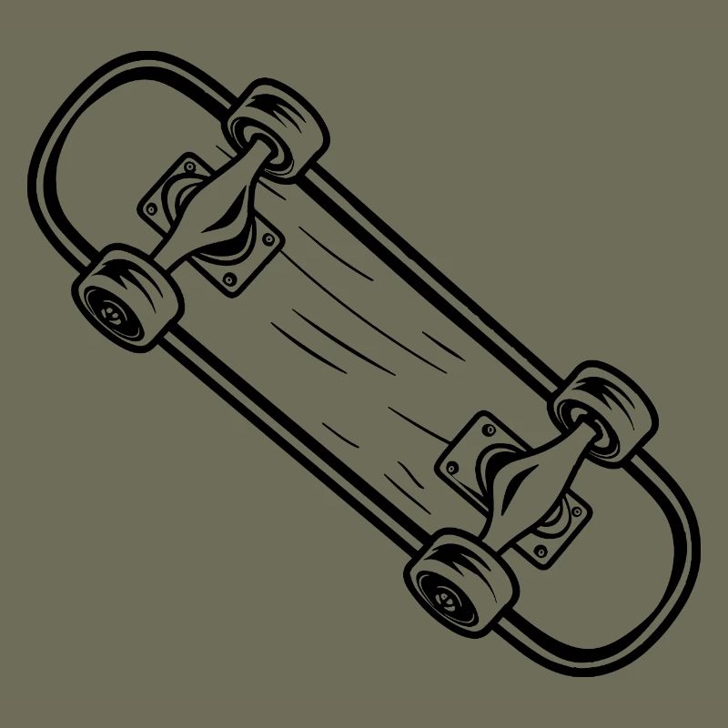 Skateboard Cartoon Style