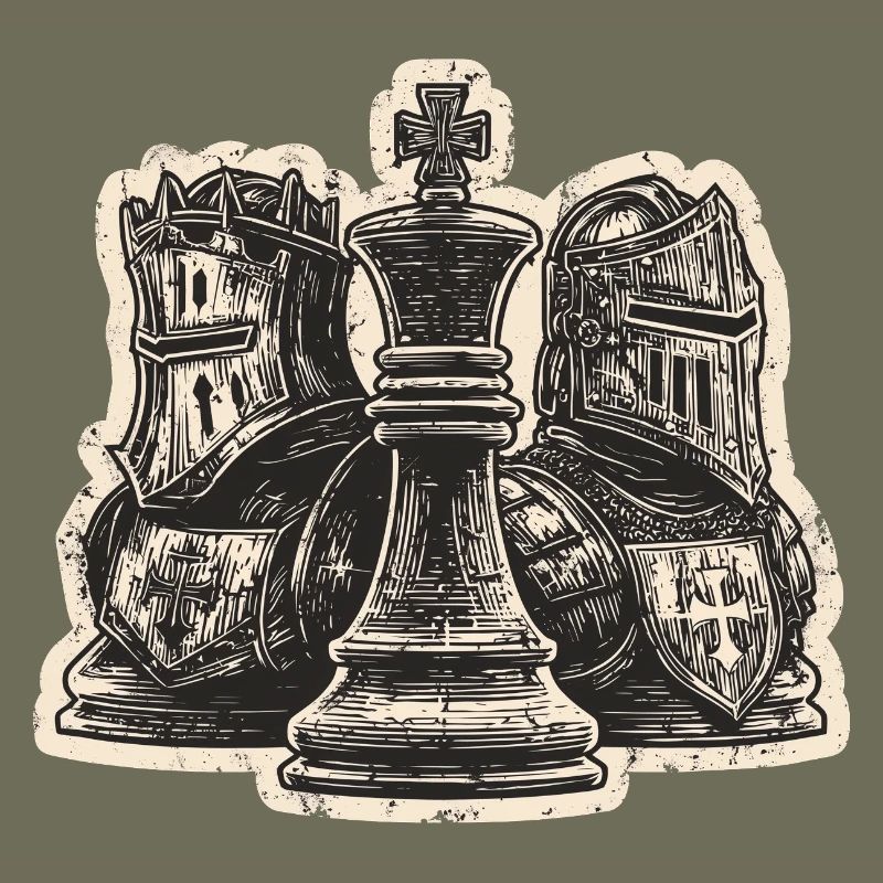 Chess Knight Medieval Figures for Men