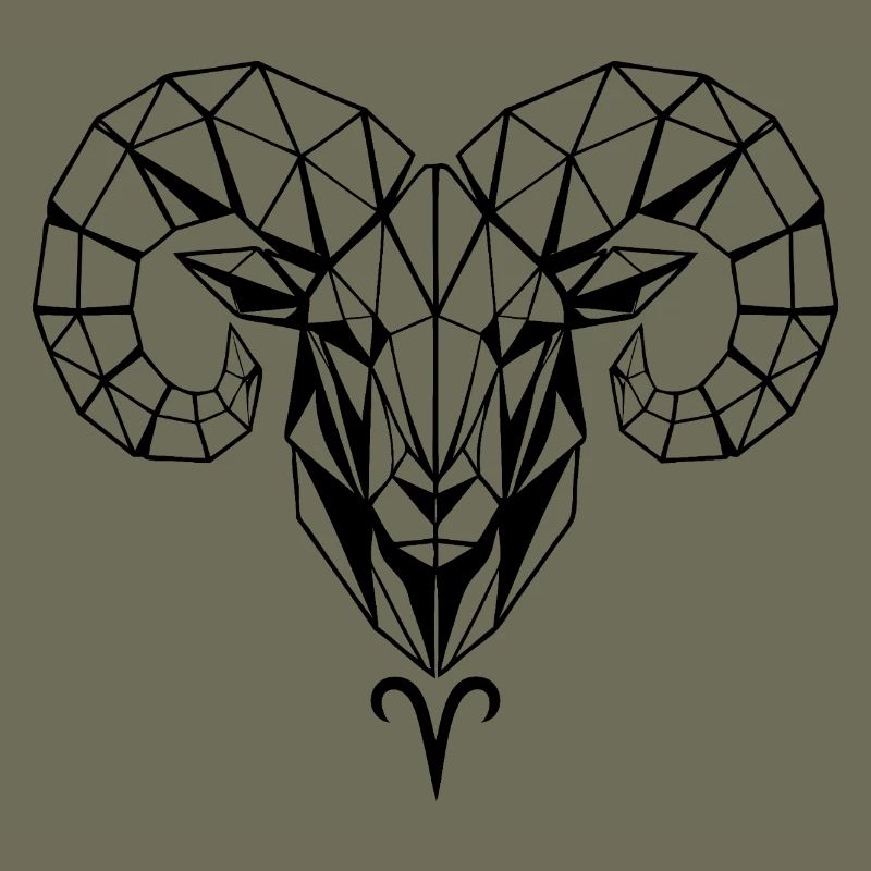Geometric Ram – Strength & Courage