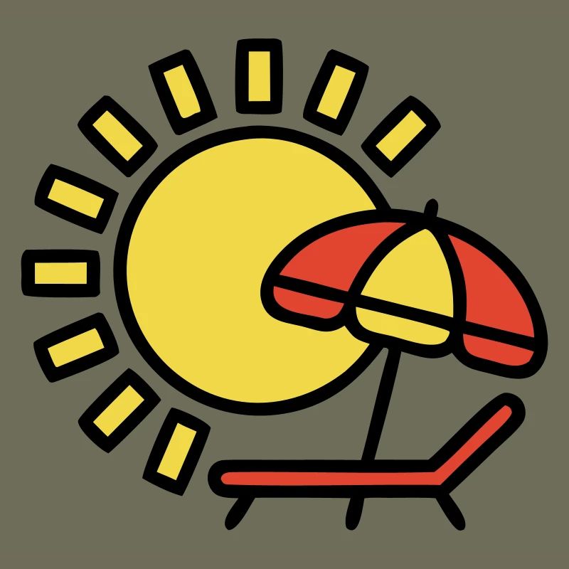 Chaise longue plage Sun Parasol Vacances d’été