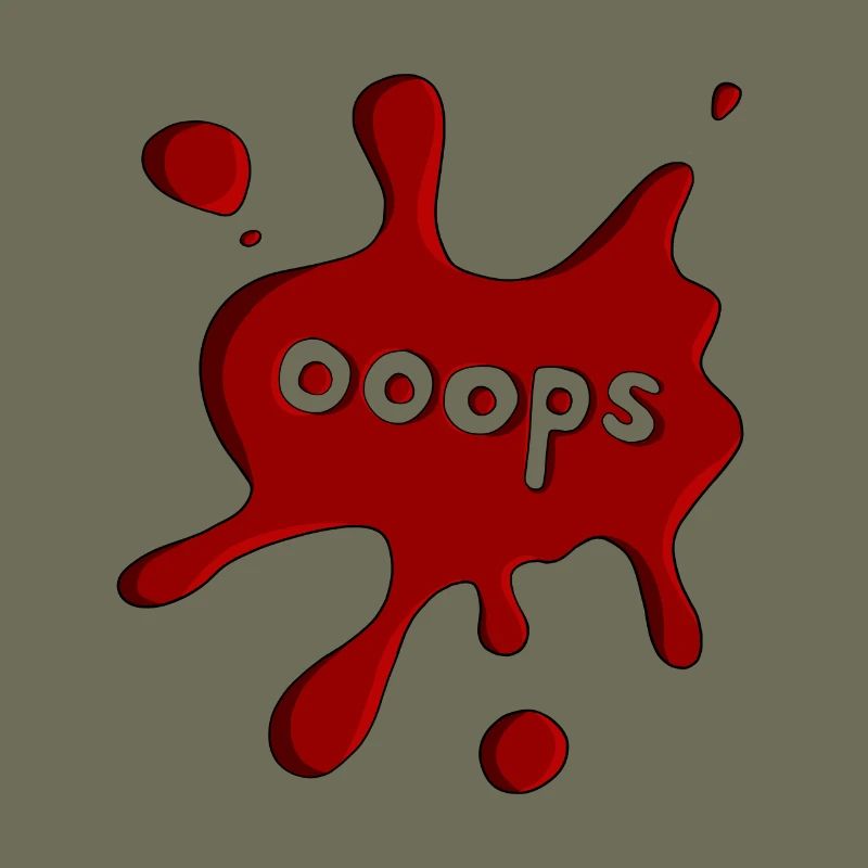 Fleck ooops dunkelrot