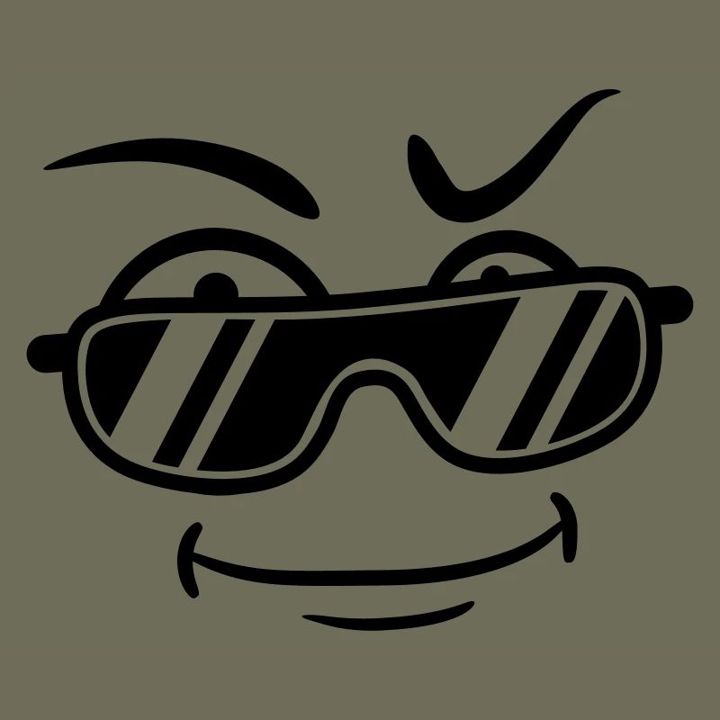 Mec cool lunettes de soleil type sourire