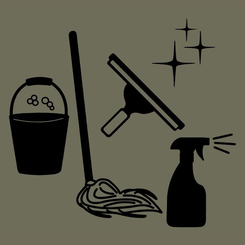 Cleaner window cleaner logo