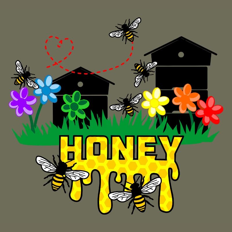 Honiggewächshäuser oder Bienenstöcke mit Bienen