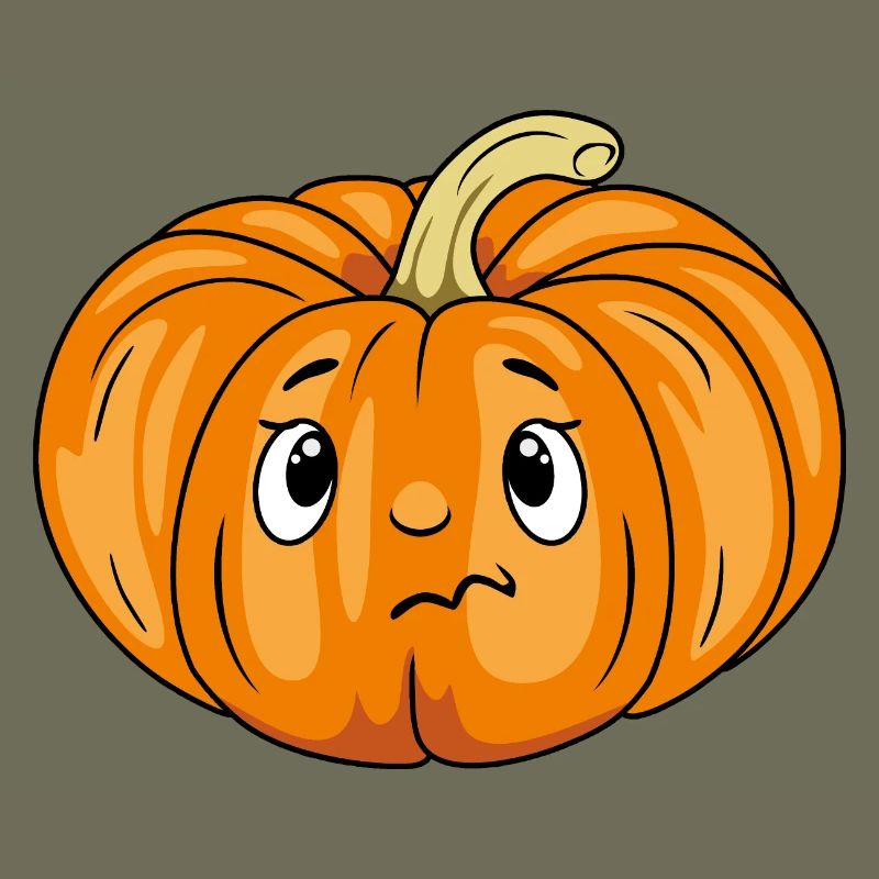 Dubious pumpkin emotion