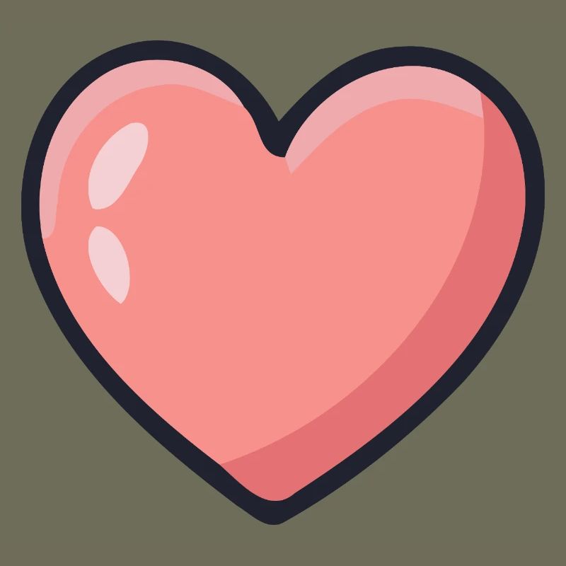 Graphic Rosé Heart