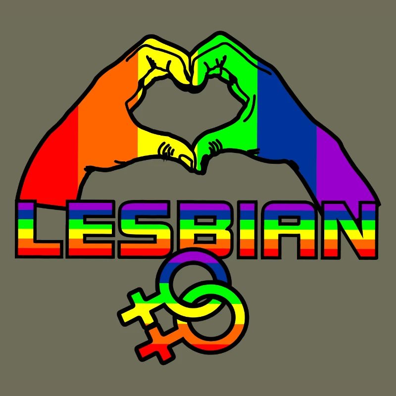 Rainbow lesbies proud logo 4