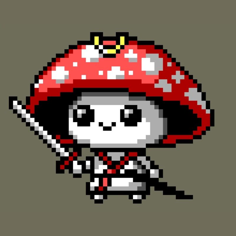 8bit Mushroom Samurai