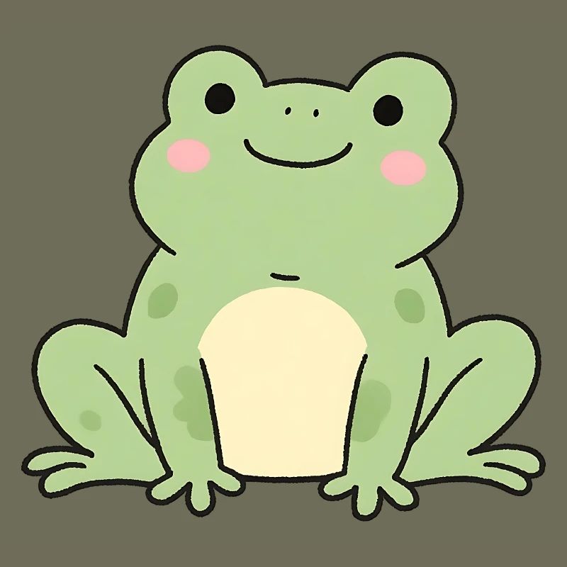Grenouille Grenouille Crapaud Vert Charm Design