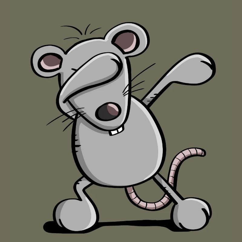 Coole Dab Dance Maus - Dabbing Ratte - Comic