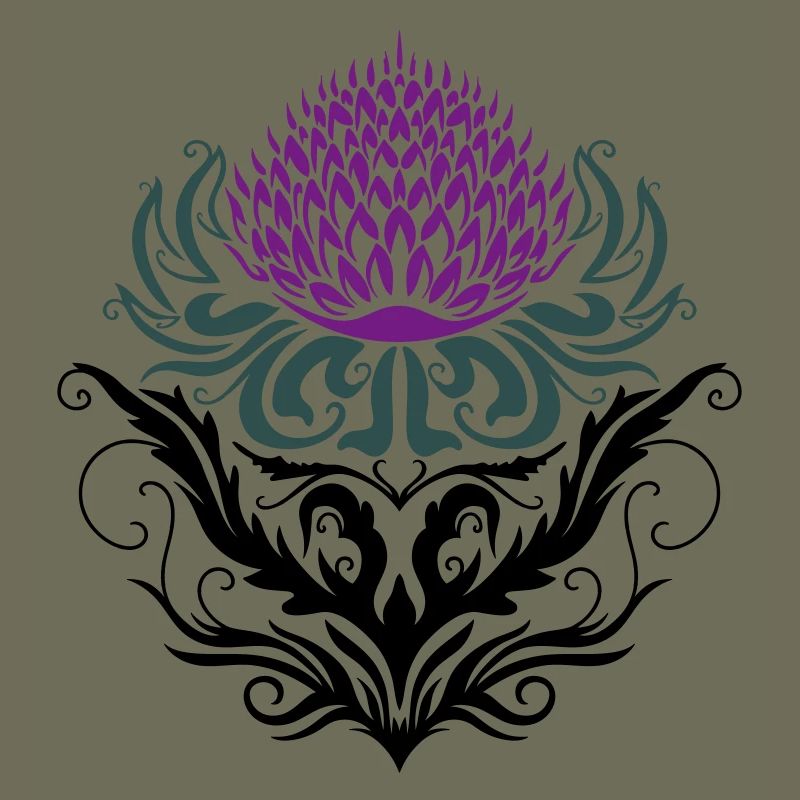 Distel lila Thistle